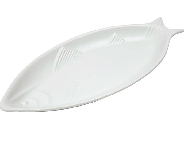 White Porcelain Fish Plate.